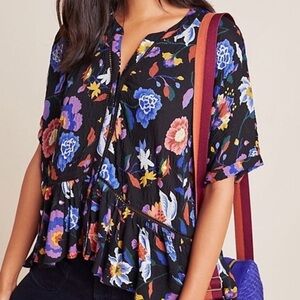 Anthropologie Josie Dolman-Sleeve Blouse